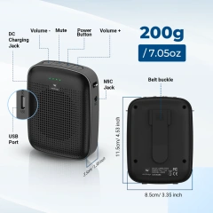 A002 15W Bluetooth Voice Amplifier with Wireless Headset Microphone | WinBridge