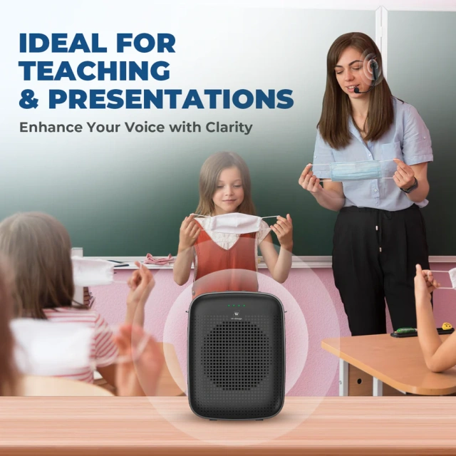 A002 15W Bluetooth Voice Amplifier with Wireless Headset Microphone | WinBridge