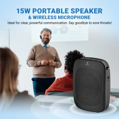 C002 15W Bluetooth Voice Amplifier with Wireless Headset Microphone | WinBridge