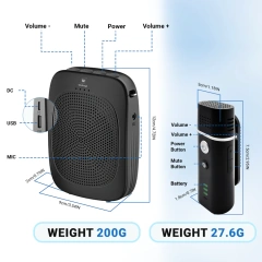 C006 15W Bluetooth Voice Amplifier with Wireless Lavalier Microphone | WinBridge