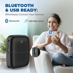 A006 15W Bluetooth Voice Amplifier with Wireless Lavalier Microphone | WinBridge