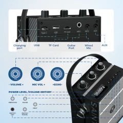 S98 Pro 50W Wireless PA System with Dual Microphones | WinBridge