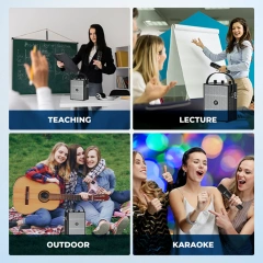 S98 Pro 50W Wireless PA System with Dual Microphones | WinBridge