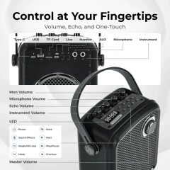 S100 Pro 70W Wireless PA System with Dual Microphones | WinBridge