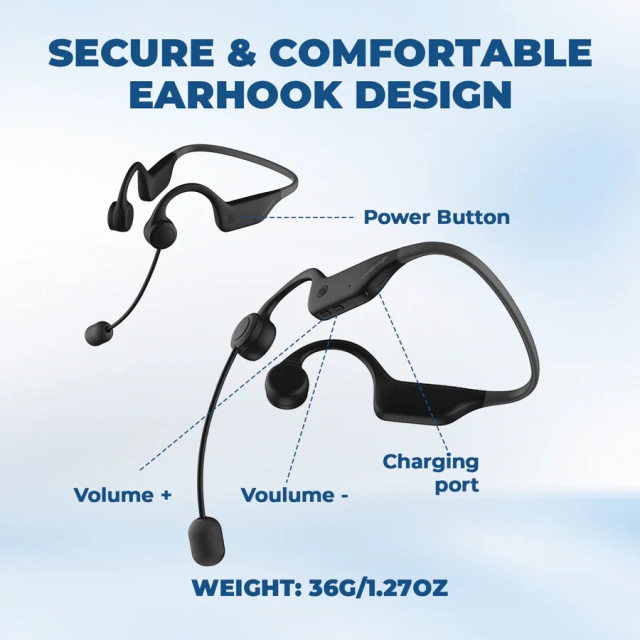 WB007 15W Bluetooth Voice Amplifier with Wireless Earhook Microphone | WinBridge