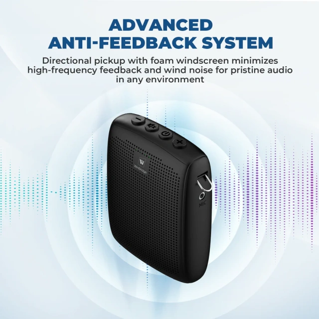 WB009 Wireless Voice Amplifier with Handheld Mic – Portable Bluetooth PA Speaker | WinBridge