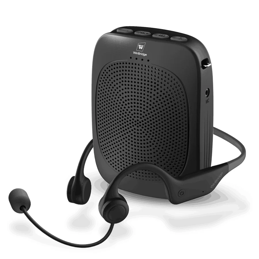 C007 Wireless Voice Amplifier with Earhook Mic – 15W Portable PA System | WinBridge