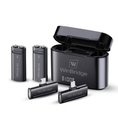 M31 2.4G Wireless Lavalier Microphone with ANC – HD Clip-On Mic for Vlog & Live Streaming | WinBridge