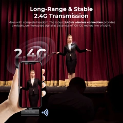 M31 2.4G Wireless Lavalier Microphone with ANC – HD Clip-On Mic for Vlog & Live Streaming | WinBridge