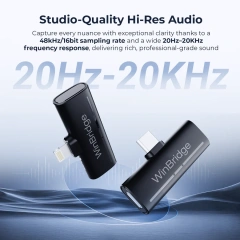M31 2.4G Wireless Lavalier Microphone with ANC – HD Clip-On Mic for Vlog & Live Streaming | WinBridge