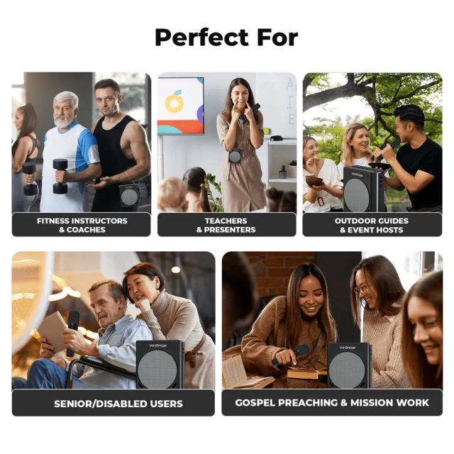 S90 30W Dual Mic Portable PA System – Wireless Voice Amplifier & Bluetooth Speaker | WinBridge
