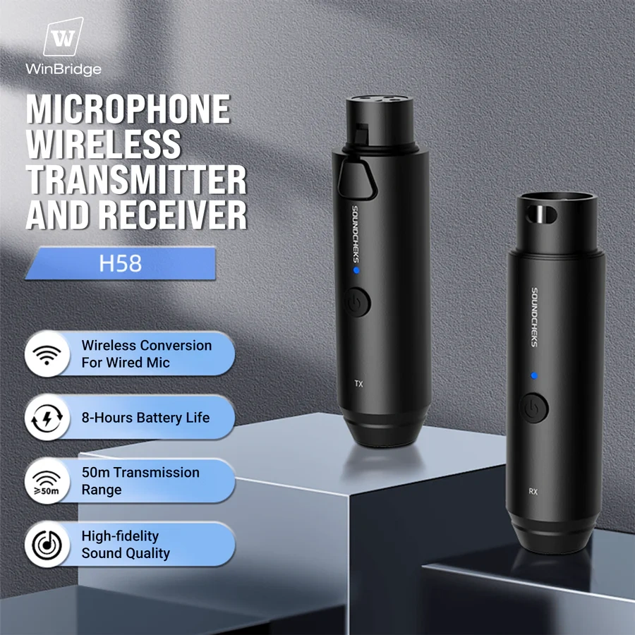 H58 Professional 2.4GHz Wireless XLR System – WinBridge