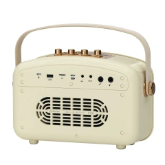 L200 70W Portable Bluetooth Karaoke Speaker with 2 UHF Wireless Microphones – Retro PA System for Home, Teaching & Events | WinBridge
