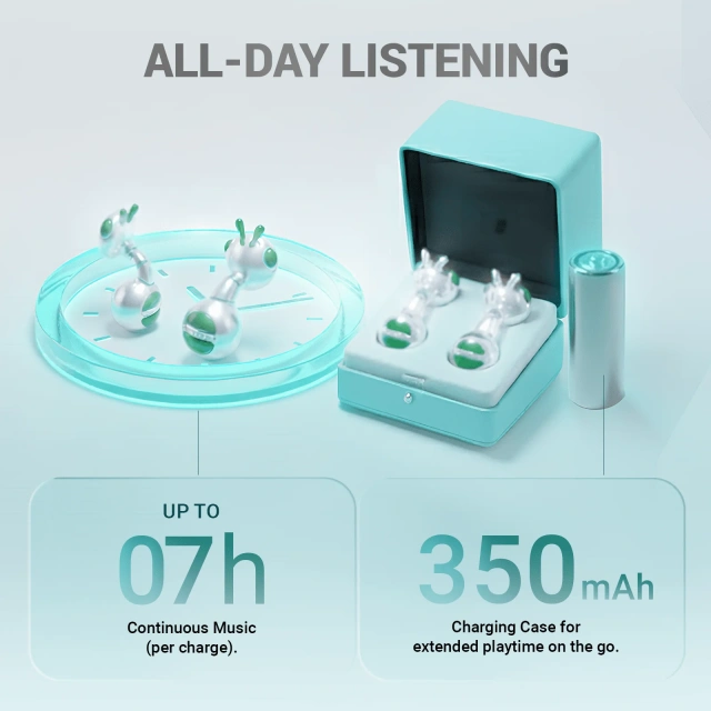 LUX02 Bee Design Bluetooth 6.0 Wireless Earbuds for Women with Semi In Ear Comfort for Daily Use Travel and Gifts | WinBridge