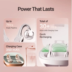 LUX04 Bluetooth 6.0 Jewelry Style Clip On Open Ear Wireless Earbuds for Women with Comfortable Fit for Daily Use Travel and Gifts | WinBridge