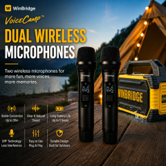 K400 150W Waterproof Portable PA System with Dual Wireless Microphones | WinBridge