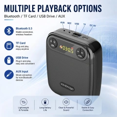 WB004 Wireless Voice Amplifier with 2 Wireless Lapel Microphones | WinBridge