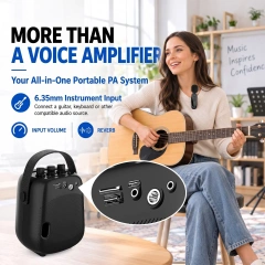 WB100 VoiceFree™ 36W Portable PA System with 2 Wireless Lavalier Microphones | WinBridge