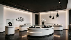 Black & White Elegance Jewelry Store Display Showcase Australian Jewelry Showroom Project,Bestyledisplay,Black & White Elegance Jewelry Store Display Showcase Australian Jewelry Showroom Project