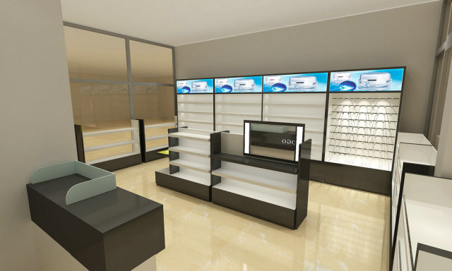 Elegant Makeup Display Rack Modern Design Makeup Display Cabinet for Beauty Shop,Bestyledisplay,Elegant Makeup Display Rack Modern Design Makeup Display Cabinet for Beauty Shop