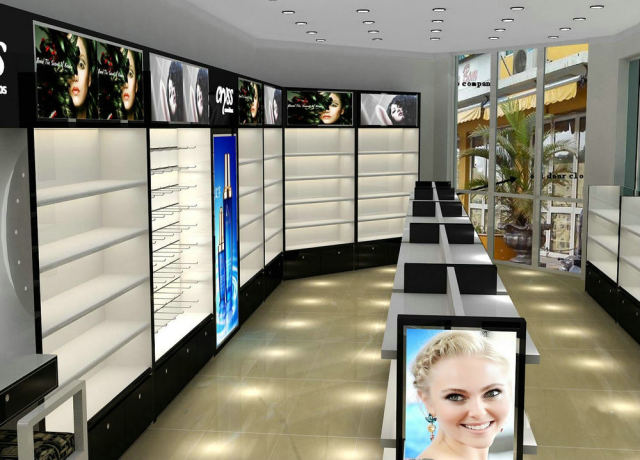 Elegant Makeup Display Rack Modern Design Makeup Display Cabinet for Beauty Shop,Bestyledisplay,Elegant Makeup Display Rack Modern Design Makeup Display Cabinet for Beauty Shop