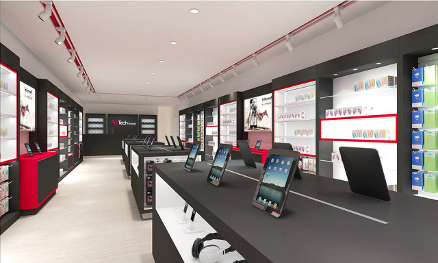 FunTech UK Retail Store: Custom Mobile & Accessories Display Counter Project,Bestyledisplay,FunTech UK Retail Store: Custom Mobile & Accessories Display Counter Project