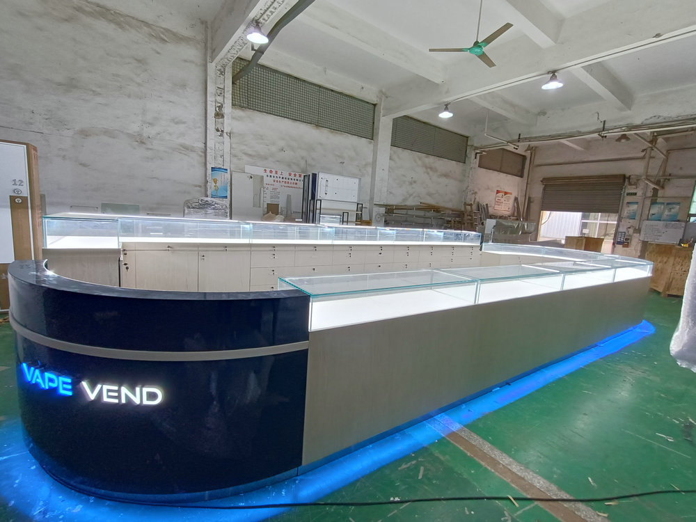 Vape Vend New Zealand Glass Cabinets Custom Vape Store Display Counter Project,Bestyledisplay,Vape Vend New Zealand Glass Cabinets Custom Vape Store Display Counter Project