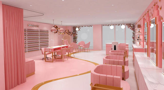 Custom Nail Salon Store Counter Design Luxury Manicure Shop Fixtures,Bestyledisplay,Custom Nail Salon Store Counter Design Luxury Manicure Shop Fixtures