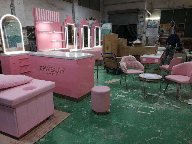 Custom Nail Salon Store Counter Design Luxury Manicure Shop Fixtures,Bestyledisplay,Custom Nail Salon Store Counter Design Luxury Manicure Shop Fixtures