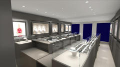 High-End Dark Gray Wood Grain Jewelry Store Design & Custom Display Showcase Solutions,Bestyledisplay,High-End Dark Gray Wood Grain Jewelry Store Design & Custom Display Showcase Solutions