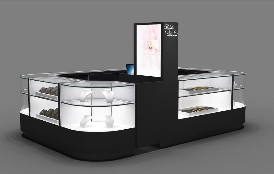 High End Customized Jewelry Display Cabinet Shopping Mall Jewelry Kiosk Counter With Glass Showcase & LED Lights,Bestyledisplay,High End Customized Jewelry Display Cabinet Shopping Mall Jewelry Kiosk Counter With Glass Showcase & LED Lights