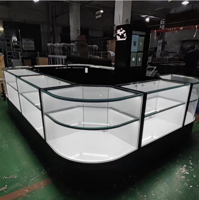 High End Customized Jewelry Display Cabinet Shopping Mall Jewelry Kiosk Counter With Glass Showcase & LED Lights,Bestyledisplay,High End Customized Jewelry Display Cabinet Shopping Mall Jewelry Kiosk Counter With Glass Showcase & LED Lights