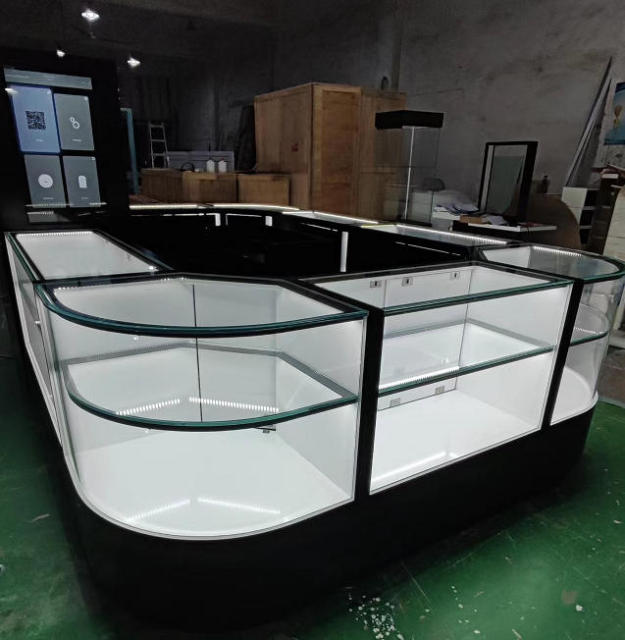 High End Customized Jewelry Display Cabinet Shopping Mall Jewelry Kiosk Counter With Glass Showcase & LED Lights,Bestyledisplay,High End Customized Jewelry Display Cabinet Shopping Mall Jewelry Kiosk Counter With Glass Showcase & LED Lights