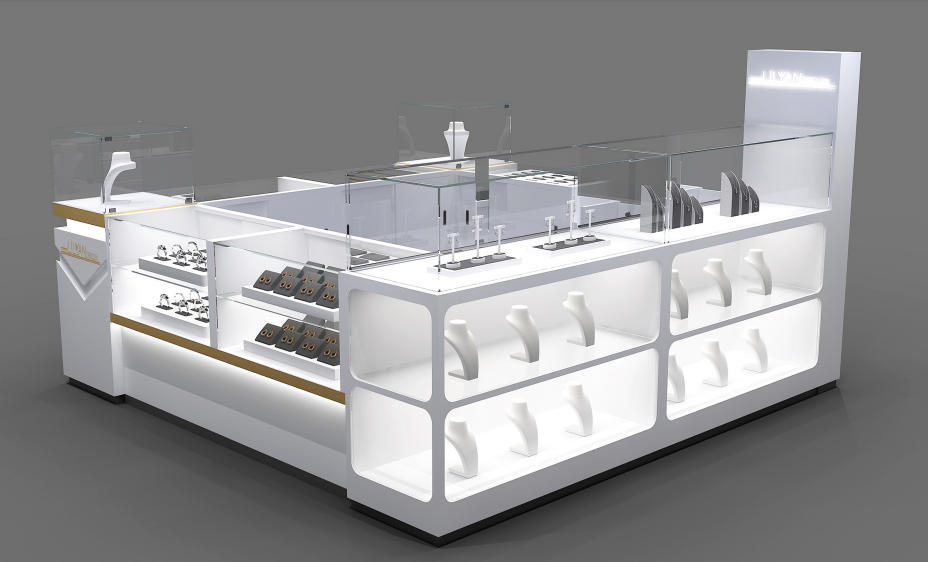 3x3M Custom Jewelry Kiosk | Shopping Mall Jewelry Display Booth,Bestyledisplay,3x3M Custom Jewelry Kiosk | Shopping Mall Jewelry Display Booth