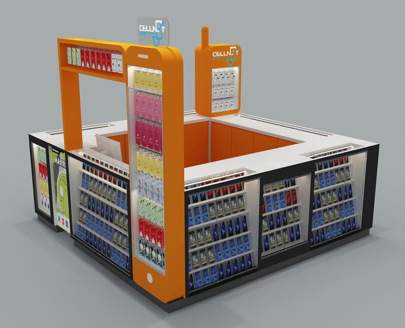 Modern Design Mobile Phone Case Display Kiosk | Custom Cellphone Accessory Kiosk for Retail Mall Shop,Bestyledisplay,Modern Design Mobile Phone Case Display Kiosk | Custom Cellphone Accessory Kiosk for Retail Mall Shop