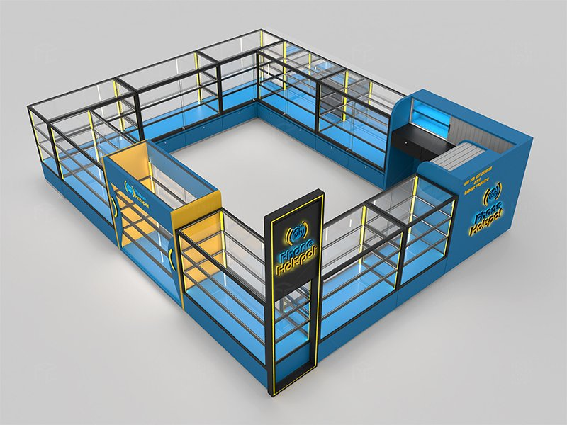 Custom Metal Ultra-white Tempered Glass Mobile Phone Accessories Kiosk | Shopping Mall Glass Display Kiosk,Bestyledisplay,Custom Metal Ultra-white Tempered Glass Mobile Phone Accessories Kiosk | Shopping Mall Glass Display Kiosk