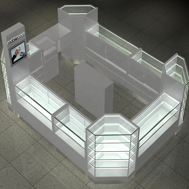 Premium Cell Phone Accessory Kiosk Custom Shopping Mall Jewelry Display Showcase with Bright lights,Bestyledisplay,Premium Cell Phone Accessory Kiosk Custom Shopping Mall Jewelry Display Showcase with Bright lights