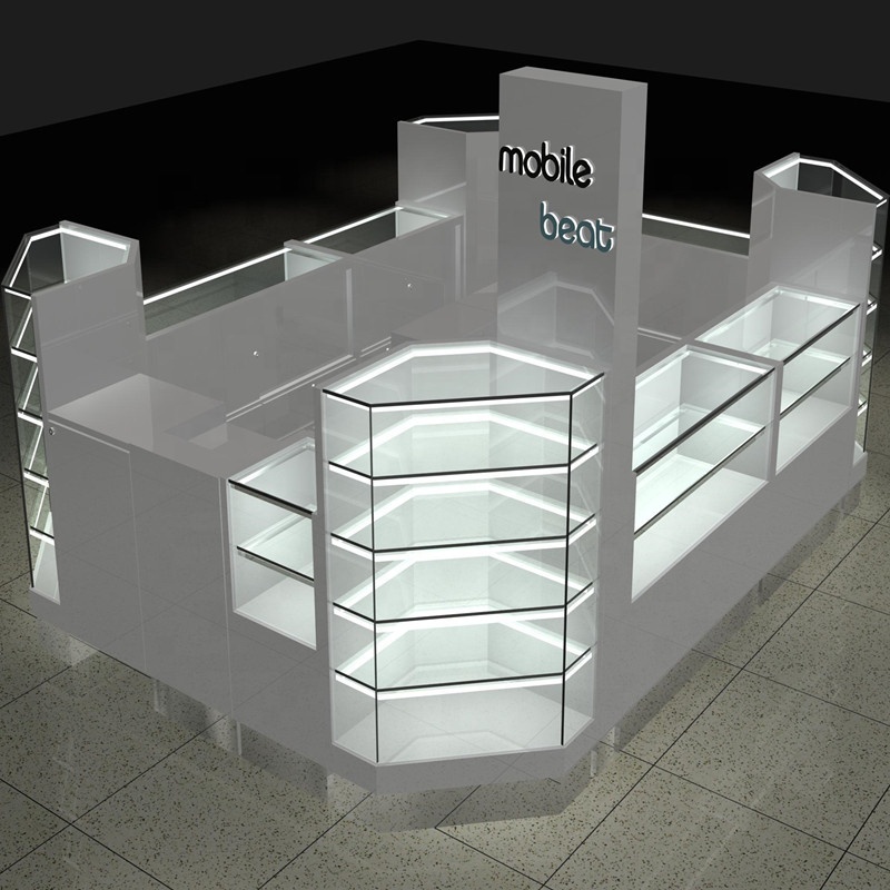 Premium Cell Phone Accessory Kiosk Custom Shopping Mall Jewelry Display Showcase with Bright lights,Bestyledisplay,Premium Cell Phone Accessory Kiosk Custom Shopping Mall Jewelry Display Showcase with Bright lights