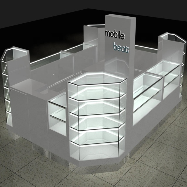 Premium Cell Phone Accessory Kiosk Custom Shopping Mall Jewelry Display Showcase with Bright lights,Bestyledisplay,Premium Cell Phone Accessory Kiosk Custom Shopping Mall Jewelry Display Showcase with Bright lights