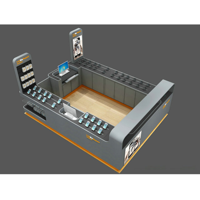 Custom Metal Paint Mobile Repair Kiosk Retail Shopping Mall Cell Phone Accessories Bar,Bestyledisplay,Custom Metal Paint Mobile Repair Kiosk Retail Shopping Mall Cell Phone Accessories Bar