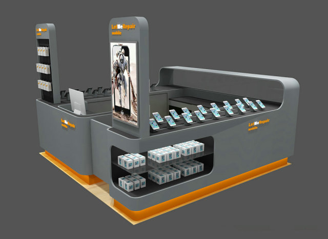Custom Metal Paint Mobile Repair Kiosk Retail Shopping Mall Cell Phone Accessories Bar,Bestyledisplay,Custom Metal Paint Mobile Repair Kiosk Retail Shopping Mall Cell Phone Accessories Bar