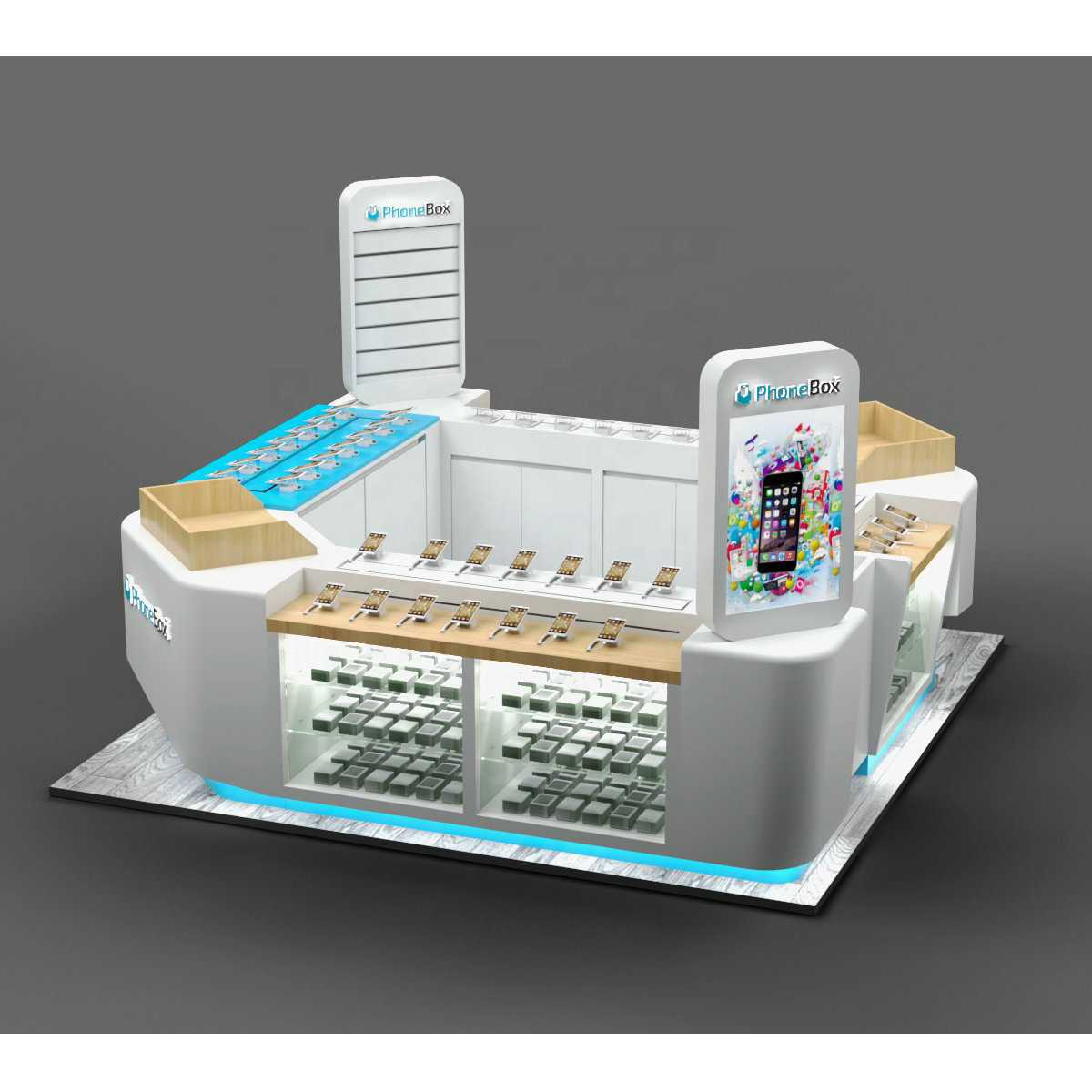 Custom Mall Phone Accessories Kiosk | Retail Cell Phone Accessory Booth Manufacturer,Bestyledisplay,Custom Mall Phone Accessories Kiosk | Retail Cell Phone Accessory Booth Manufacturer