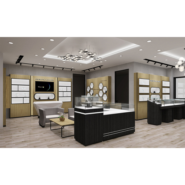 Modern Tempered‑Glass Jewellery Showcases, Custom Wooden Display Furniture for Retail Boutique,Bestyledisplay,Modern Tempered‑Glass Jewellery Showcases, Custom Wooden Display Furniture for Retail Boutique