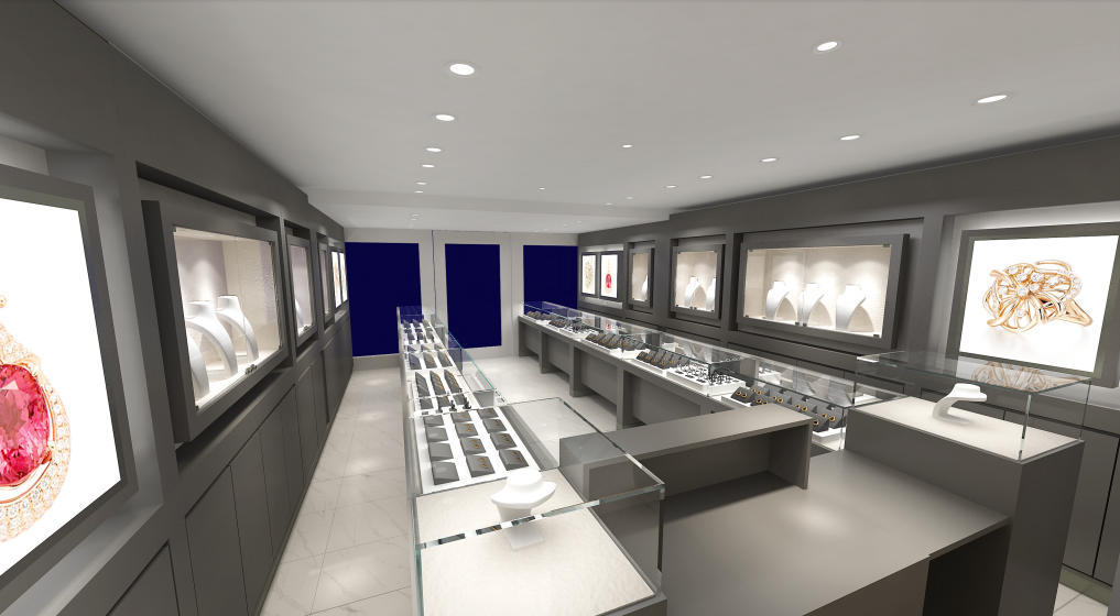 High‑End Retail Jewelry Shop Interior Fixtures,Custom Diamond Gemstone Jewellery Showcases for Sale,Bestyledisplay,High‑End Retail Jewelry Shop Interior Fixtures,Custom Diamond Gemstone Jewellery Showcases for Sale