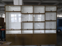 Custom L‑Shaped Jewelry Display Cabinet | Glass Showcases with Storage Base,Bestyledisplay,Custom L‑Shaped Jewelry Display Cabinet | Glass Showcases with Storage Base