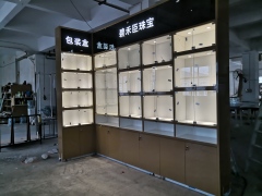Custom L‑Shaped Jewelry Display Cabinet | Glass Showcases with Storage Base,Bestyledisplay,Custom L‑Shaped Jewelry Display Cabinet | Glass Showcases with Storage Base