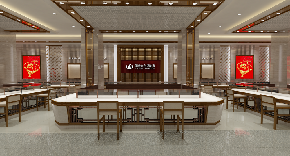 Custom‑Designed Luxury Traditional‑style Gold Jewellery Display Cabinets Retail Store Interior Solution,Bestyledisplay,Custom‑Designed Luxury Traditional‑style Gold Jewellery Display Cabinets Retail Store Interior Solution
