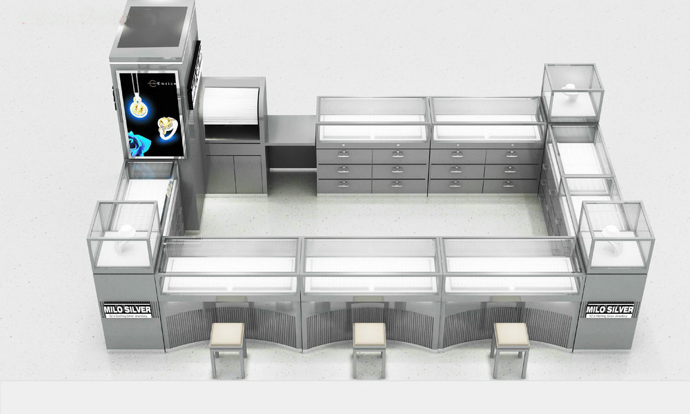 Custom Luxury Mall Jewelry Kiosk | High-End Commercial Retail Jewelry Display Showcases For Sale,Bestyledisplay,Custom Luxury Mall Jewelry Kiosk | High-End Commercial Retail Jewelry Display Showcases For Sale