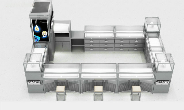 Custom Luxury Mall Jewelry Kiosk | High-End Commercial Retail Jewelry Display Showcases For Sale,Bestyledisplay,Custom Luxury Mall Jewelry Kiosk | High-End Commercial Retail Jewelry Display Showcases For Sale