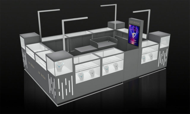 Custom Shopping Mall Jewelry Kiosk Display Showcases | Luxury Jewellery Retail Kiosk,Bestyledisplay,Custom Shopping Mall Jewelry Kiosk Display Showcases | Luxury Jewellery Retail Kiosk